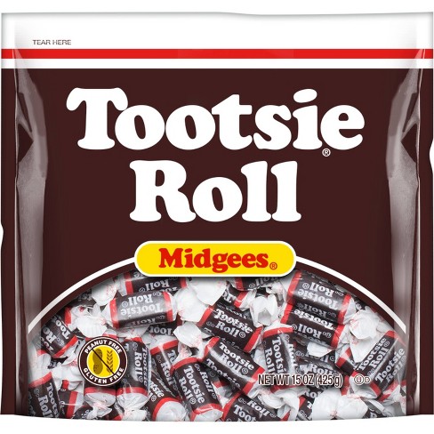 Tootsie Roll Midgees 1 lb. Bulk Bag - The Hampton Popcorn & Candy Company