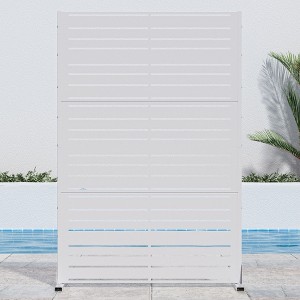 Dovelina Metal Outdoor Privacy Screen Freestanding Garden Privacy Screen - 1 of 4