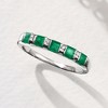 Ross-Simons 0.70 ct. t.w. Emerald Ring With Diamonds in Sterling Silver - 4 of 4