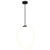 CWI Lighting Hoops 1 Light LED Chandelier With Black Finish - 2 of 4