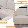 Resenkos 103.5" L-Shaped Sectional Sofa, Cloud Chaise Design with Plush Corduroy and Deep Seats, No Assembly, - 4 of 4