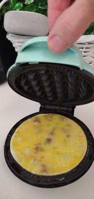 Nostalgia My Mini Personal Electric Waffle Maker, Aqua