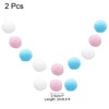 Unique Bargains Colorful Felt Ball Flexible Wear-resistant Pom Pom Garland 2 Pcs - 2 of 4
