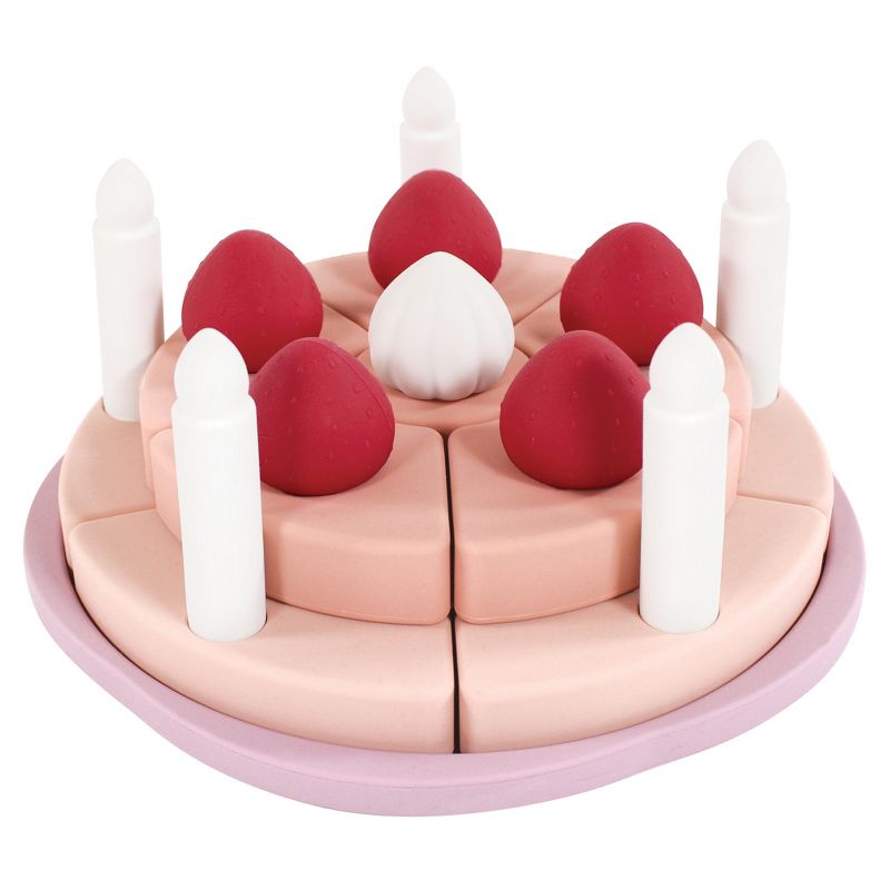 Hudson Baby Silicone Toy Cake, Strawberry, One Size, 1 of 3