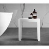 ALFI ABST66 White Matte Solid Surface Resin Bathroom / Shower Stool - 2 of 4