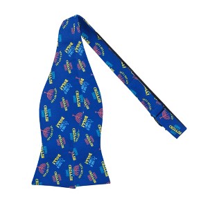 Jacob Alexander Men's Happy Hanukkah Novelty Self-Tie Bow Tie - Royal Blue - 1 of 4