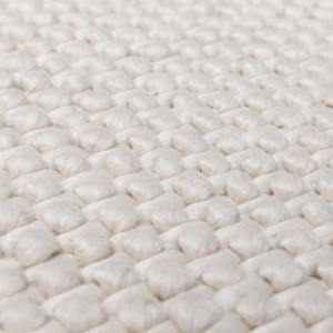 Hauteloom Lucerne Plain Cream Wool Rug LNE - 1 of 4
