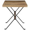 vidaXL Rough Mango Wood Dining Table - Industrial Style with Sturdy Steel Legs for Kitchen/Dining Room - 55.1"x27.6"x29.9" - 3 of 4