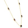 Pompeii3 14k Yellow Gold Garnet Station Necklace By The Yard Design 18" - 2 of 4