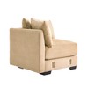 Vynxaria 28" Camel Corduroy Corner Sofa - Extra-Wide Thick Armrests, Oversized Deep Seating, Modular Design, Movable Ottoman, with Pillows - 4 of 4