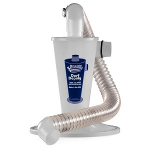 Oneida Air Systems Dust Deputy Plus Cyclone Separator for Wet/Dry Shop Vacuums with 3 Foot Connection Hose, Clear - 1 of 4