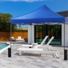 JIONJOY 10 x 10ft Waterproof Sun Shelter Canopy Tent Pop Up Canopy Tent Portable with Sand Bags - Blue - 2 of 4
