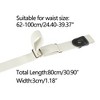 INSPIRE CHIC Women's No Buckle Invisible Elastic Snap Button Belts for Jeans Pants - 3 of 4