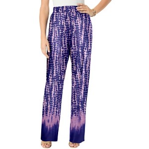 Roaman's Ultra Drape Pull-On Pant - 1 of 2