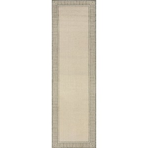 Nuloom Asha Striped Border Stain Resistant High Traffic Outdoor Area Rug - 1 of 4