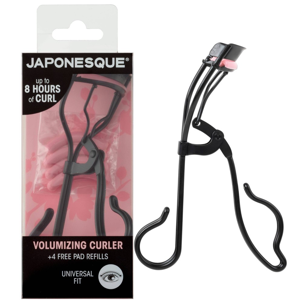 Photos - Other Cosmetics Japonesque Volumizing Eyelash Curler: Non-Toxic, Carbon Steel, Travel Size 