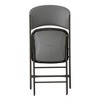 4pk Padded Commercial Grade Folding Chair Gray - Lifetime: Indoor/Outdoor, Easy Clean, No Assembly Required - 3 of 4