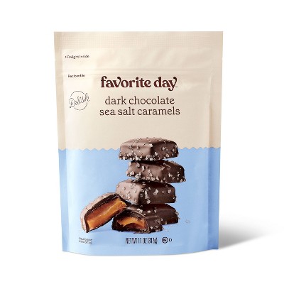 Dark Chocolate Sea Salt Caramel Candy - 11oz - Favorite Day™