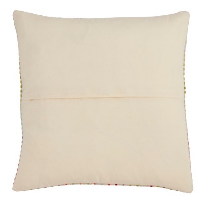 Confetti Design Multicolor 20" Square Down Filled Pillow