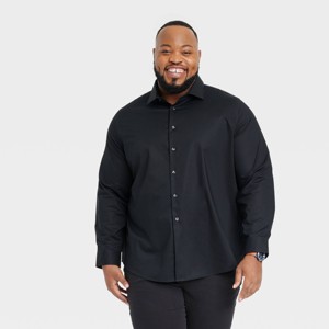 Men's Performance Long Sleeve Button-Down Dress Shirt - Goodfellow & Co™ - 1 of 3