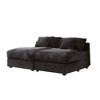 NicBex Sofa Couch,Daybed with Square Armrests and Removable Cushioned Backrests,Upholstered Sofa for Living Room,Office - 4 of 4