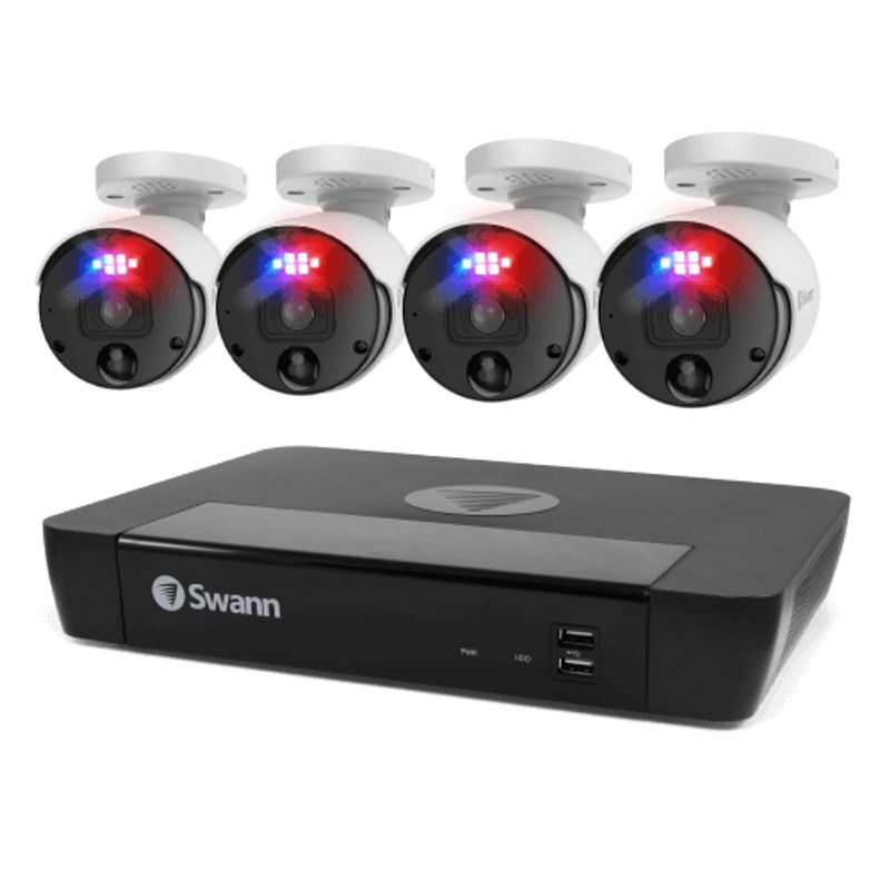 Swann NVR Security System, Round Professional Bullet Cameras, 88980 Hub, Black, 3 of 11