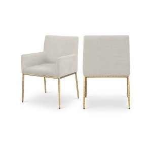 Meridian Furniture,Reeves Chenille Fabric Dining Chair, Set of 2 - 1 of 4