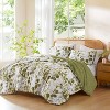 3Pcs Mini Comforter set Reversible Floral Botanical Seersucker Comforter Set - 3 of 4