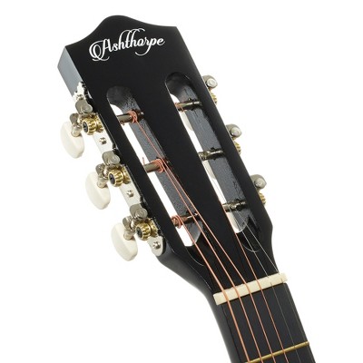 38-Inch Black Laminate Acoustic Guitar Starter Kit