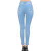 Wax Jeans Women's Push-Up True Stretch High-Rise Destructed Skinny Jean - 2 of 3