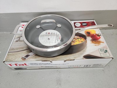 T-fal Excellence Reserve 5.5qt Ceramic Nonstick Jumbo Cooker Gray