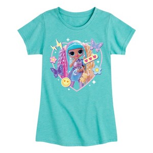 Girls' - LOL Surprise! - Candylicious, Butterflies, & Hearts Fitted Short Sleeve Graphic T-Shirt - 1 of 4