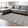 Gray and Ivory Geometric Hand Woven Area Rug - 2 of 4