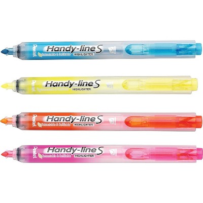 Pentel Recycled Handy-Lines Slim Retractable Highlighters 698067