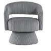 NixBex Modern Swivel Accent Chair Soft Corduroy Plush Seating Living Room Chair Comfy Chair Armchair for Bedroom, Reading Room - 2 of 4