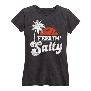 Women's - Instant Message - Feelin Salty Short Sleeve Graphic T-Shirt - 1 of 4
