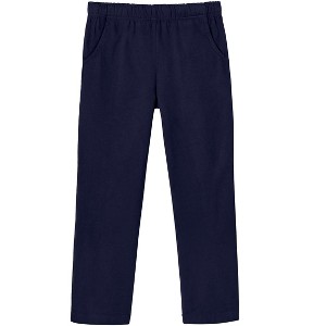 City Threads USA-Made Girls Soft Cotton UPF 50+ Jersey Pocket Pants - 1 of 4