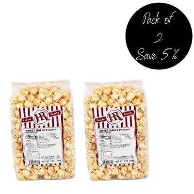HR Poppin' Snacks 7 oz Sweet Maple Popcorn - Pack of 2