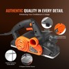 VEVOR Electric Hand Planer, 3-1/4" width Corded Electric Hand Planer, 16500 RPM High-Speed Powerful Electric Handheld Planers for Woodworking, Orange - 4 of 4