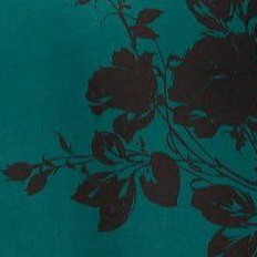 emerald black floral