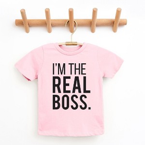 The Juniper Shop I'm The Real Boss Toddler Short Sleeve Tee - 1 of 2