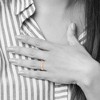 Black Bow Jewelry 3mm 10K Rose, White, or Yellow Gold Lightweight Flat Standard Fit Band - 2 of 3