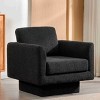 NicBex Boucle Upholstered Swivel Accent Chair with Curved Armrest Design,Modern Barrel Chair for Bedroom,Reading Room - 2 of 4