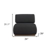 HomeRoots 34" Black And Bronze Fabric And Upholstered Side Chair - 3 of 4