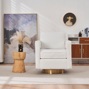 Swivel Chair For Living Room, 360 Degree Swivel Club Modern Single Sofa Chair, Accent Chairs Swivel, Accent Chairs Modern-Cuddlewood - 1 of 4