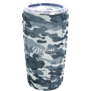 Pavilion Gift Company - Grandma - 20 oz Travel Tumbler with 3D Silicone Wrap - Portable Drinkware - 1 of 4
