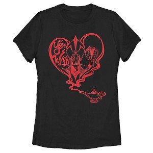 Women's Aladdin Jafar Valentine's Day You Wish T-Shirt - 1 of 4