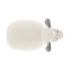 Hillier White Sheep Kids' Accent Stool - Powell: Upholstered Ottoman, Animal Shape, Wood Legs, Spot Clean, 105 lb Capacity - 4 of 4