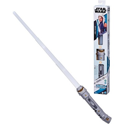 STAR WARS Lightsaber Forge Ahsoka Tano, White Customizable Electronic Lightsaber, Toys for 4 Year Old Boys and Girls