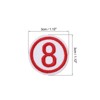 Unique Bargains Iron-on Washable Embroidered DIY Number Applique Patch 20 Pcs - 2 of 4